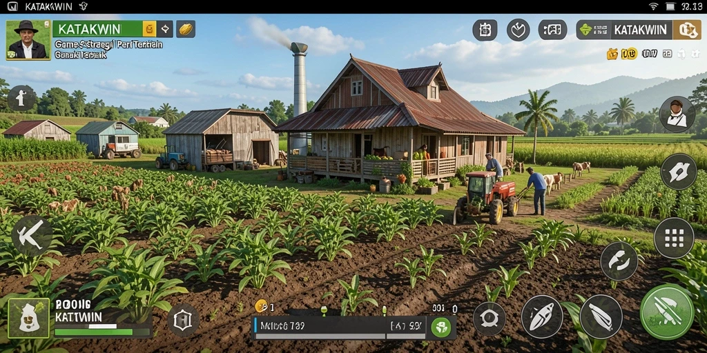 Tampilan gameplay KATAKWIN yang menawan dan interaktif.