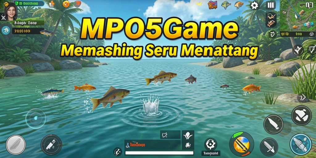 Gameplay MPO555 yang seru saat memancing ikan beragam.