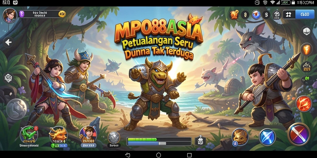Screenshot MPO88ASIA menampilkan aksi mendebarkan dalam permainan petualangan.
