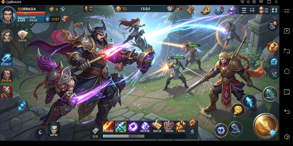 Tangkapan layar gameplay QQ88ASIA yang memperlihatkan aksi strategi yang mendebarkan.