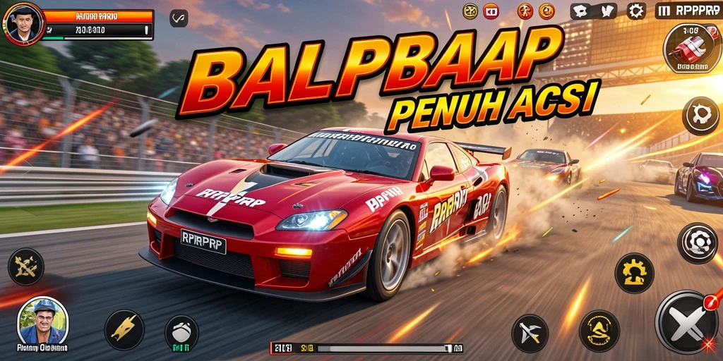 Gameplay menarik dalam balapan RPRPRP yang menegangkan.